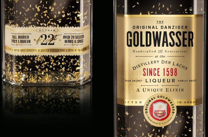 ORIGINAL DANZIGER GOLDWASSER LIKIER etykietka